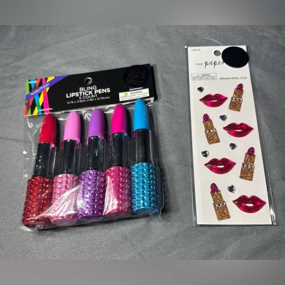 New Bling Lipstick Pens Set - Multicolor NWT